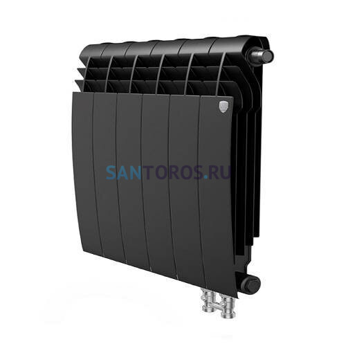 Радиатор Royal Thermo 350 х 4 секции BiLiner Noir Sable VD биметаллический секционный RTBNSV350/4