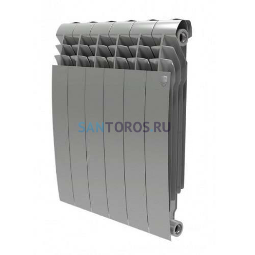 Радиатор алюминиевый секционный Royal Thermo Biliner Alum Silver Satin 500 х 10 секций RTBASS500/10