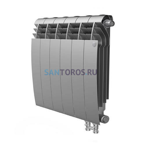 Радиатор Royal Thermo 350 х 12 секций BiLiner Silver Satin VD биметаллический секционный RTBSSV350/12