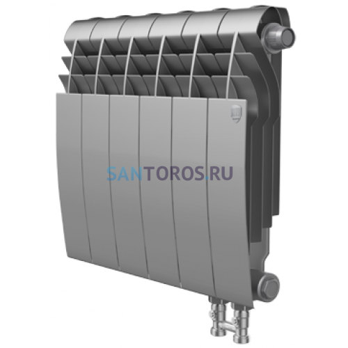Радиатор Royal Thermo 500 х 4 секции BiLiner Silver Satin VD биметаллический секционный RTBSSV500/4