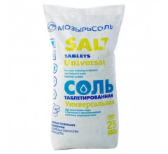 Cоль таблетированная 25 кг Мозырьсоль