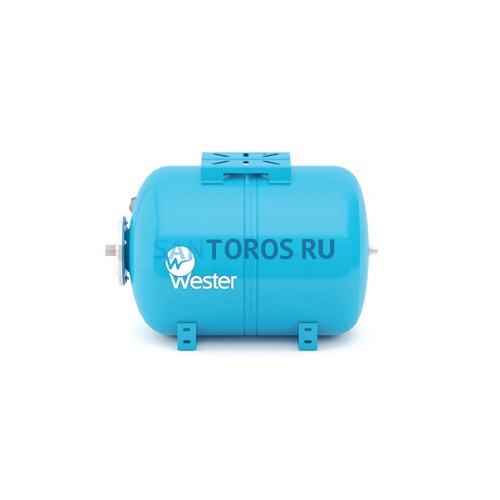Гидроаккумулятор Wester WAO - 100 л, PN10, Tmax100°C, горизонтальный, на ножках (0-14-0995 Вестер)