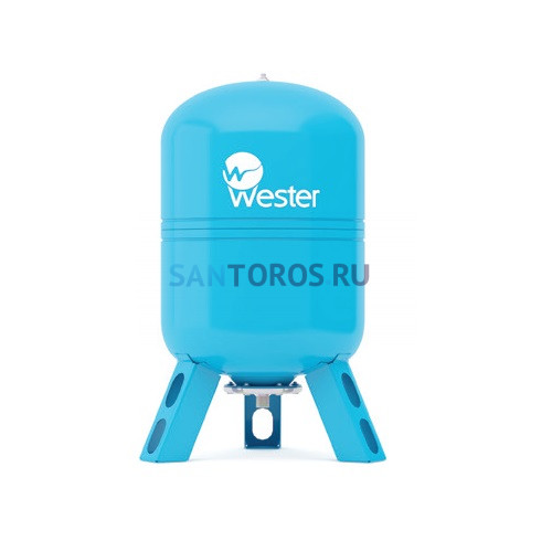Гидроаккумулятор Wester WAV - 80 л PN10, Tmax100°C, вертикальный, на ножках (0-14-1120 Вестер)