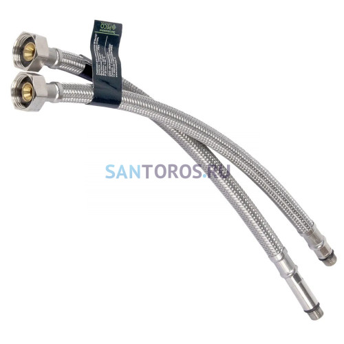 Подводка для смесителя Monoflex PEX оплётка из нержавеющей стали, гайка G1/2 – штуцер М10, 120 см Н01553