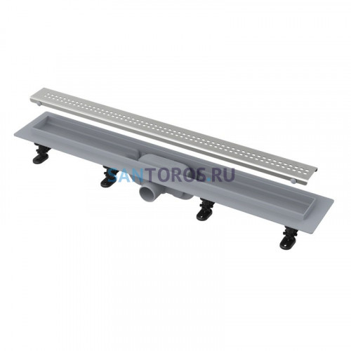 Водоотводящий желоб APZ9 Simple 850 мм с порогами для перфорированной решетки Alcaplast APZ9-850M