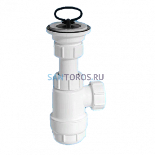 Сифон бутылочный для раковины 1 1/4"x32 McAlpine (MRW2L МсАЛПИНЕ)