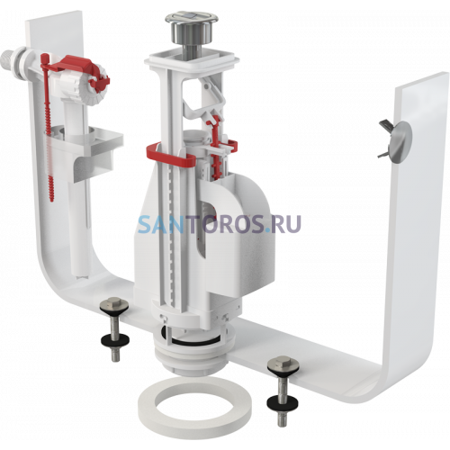 Выпускной комплект с двойной кнопкой А15 1/2, боковой Alcaplast SA08 SA08 1/2 CHROM