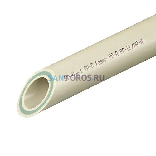 Труба полипропиленовая Faser PN20 25х4,2 мм со стекловолокном FV-Plast AA107025004