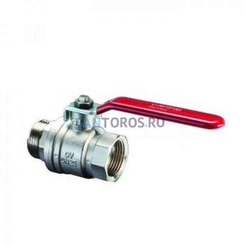 Кран шаровый 1 1/4 НВ маховик из алюминия Optibal Oventrop 1076210