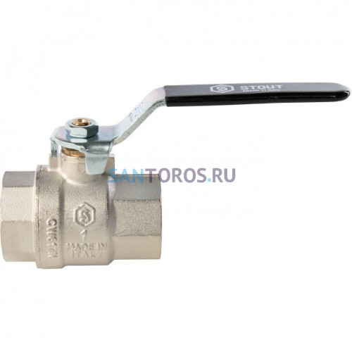 Кран шаровой полнопроходной ВР/ВР 1, ручка рычаг Stout SVB-0001-000025