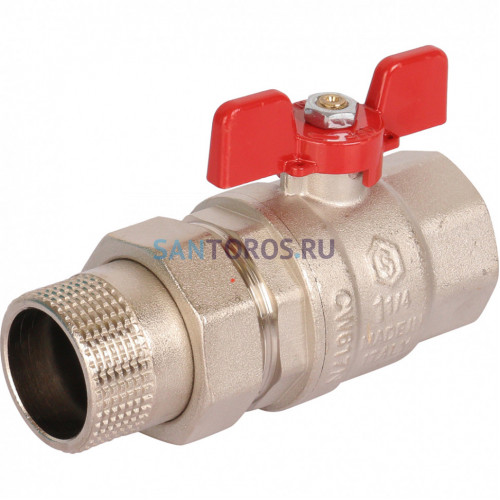 Кран шаровой полнопроходной ВР/НР 1 1/4 американка, ручка бабочка EPDM Stout SVB-1007-000032