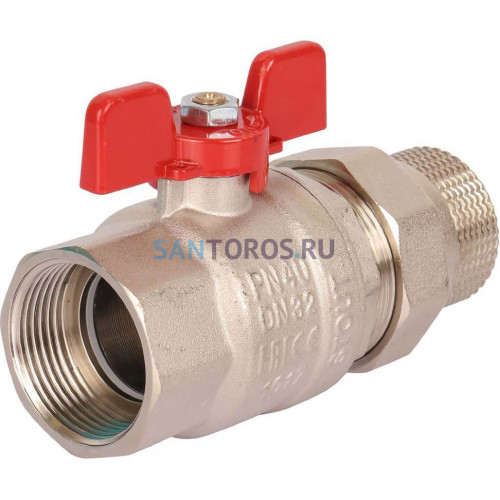 Кран шаровой полнопроходной ВР/НР 1 1/4 американка, ручка бабочка EPDM Stout SVB-1007-000032