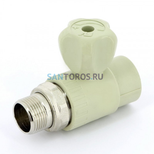 Кран шаровой радиаторный 25x3/4" НР, прямой PPR FV-Plast