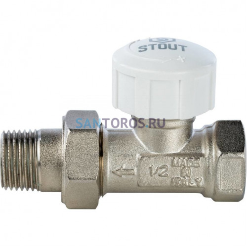Клапан термостатический, прямой 1/2 Stout SVT-0001-000015