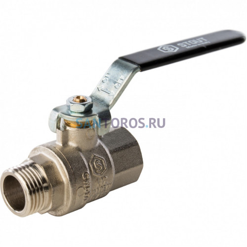 Кран шаровой полнопроходной ВР/НР 1/2, ручка рычаг Stout SVB-0003-000015