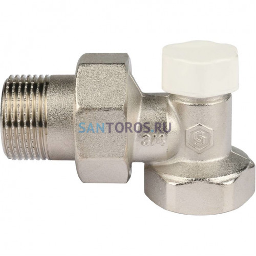 Клапан запорно-балансировочный 3/4, угловой Stout SVL-1156-000020