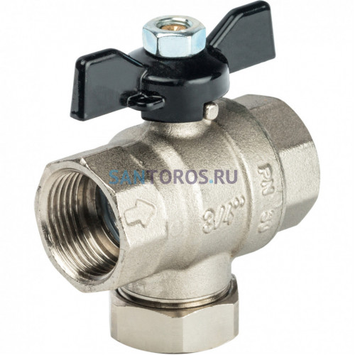 Кран шаровой с фильтром 3/4, ручка бабочка Stout SVF 0002 000020