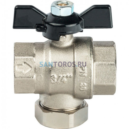 Кран шаровой с фильтром 3/4, ручка бабочка Stout SVF 0002 000020