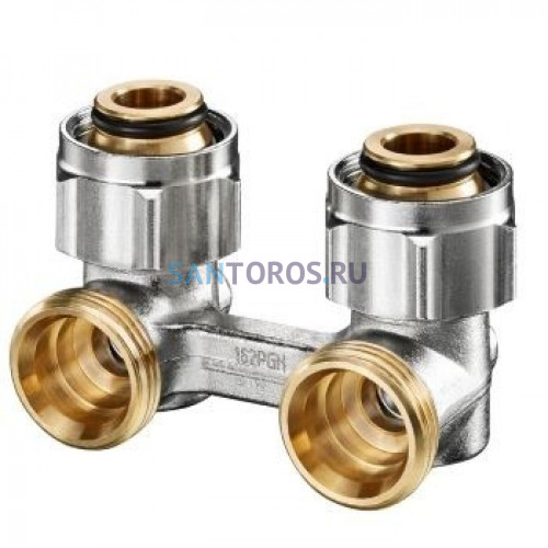 Узел нижнего подключения радиатора 3/4 НГ x 3/4 НР, угловой Multiflex F ZB Oventrop 1015814