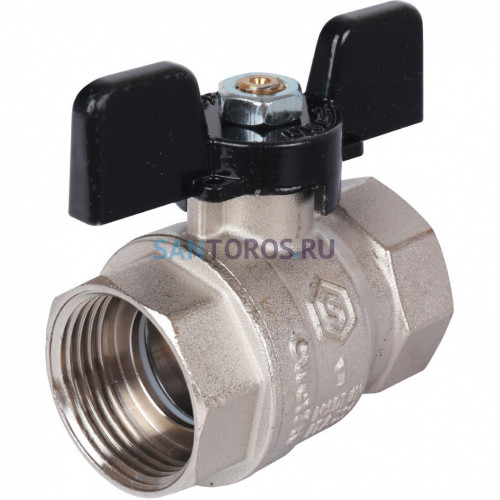 Кран шаровой стандартнопроходной ВР/ВР 1, ручка бабочка Stout SVB-0012-000025