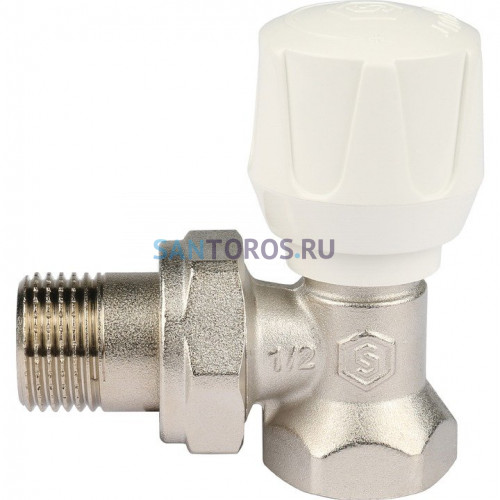 Клапан ручной с закрытием затвора металл по металлу 1/2, угловой Stout SVR-2102-000015