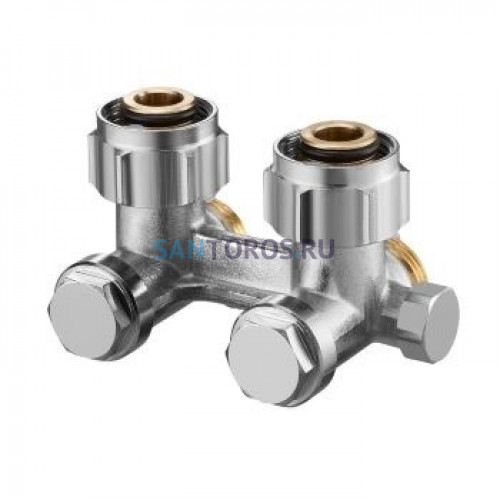 Узел нижнего подключения радиатора 3/4 НГ x 3/4 НР, угловой Multiflex F ZBU Oventrop 1015944