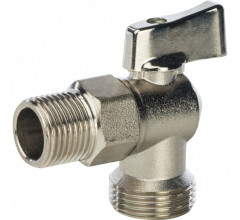 Кран шаровой угловой 1/2"x3/4" для стиральной машины Stout