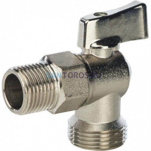 Кран шаровой угловой 1/2"x3/4" для стиральной машины Stout