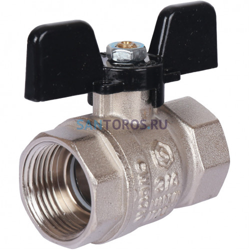Кран шаровой стандартнопроходной ВР/ВР 3/4, ручка бабочка Stout SVB-0012-000020