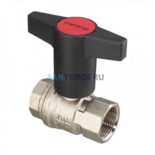 Кран шаровый 1/2 ВВ маховик пластмассовый Optibal Oventrop 1077104