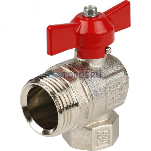 Кран шаровой угловой со сгоном (бабочка) 3/4 IDEAL Itap 298 3/4