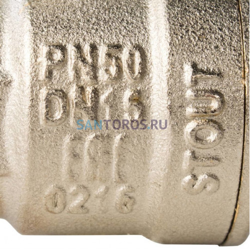 Кран шаровой полнопроходной НР/НР 1/2, ручка рычаг Stout SVB-0005-000015