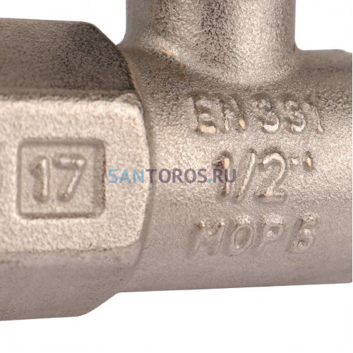 Кран шаровой с накидной гайкой ВР 1/2x1/2 с накидной гайкой, ручка бабочка Stout SVB-0009-000015