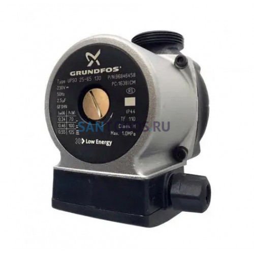Насос циркуляционный Grundfos UPSO 25-60, 130 мм, 3 скорости, 78Вт, без гаек UPSO 25-60 (P321) (Грундфос)