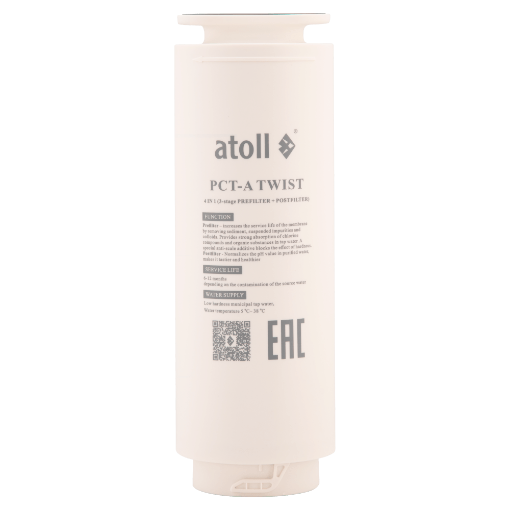 Картридж atoll TWIST 800 PCT-A  4в1 префильтр с постфильтром
