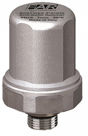 Компенсатор гидроудара 1/2" НР, 50 бар Far
